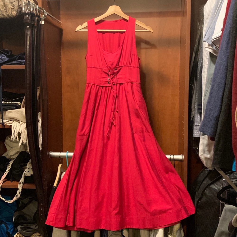 Red dress